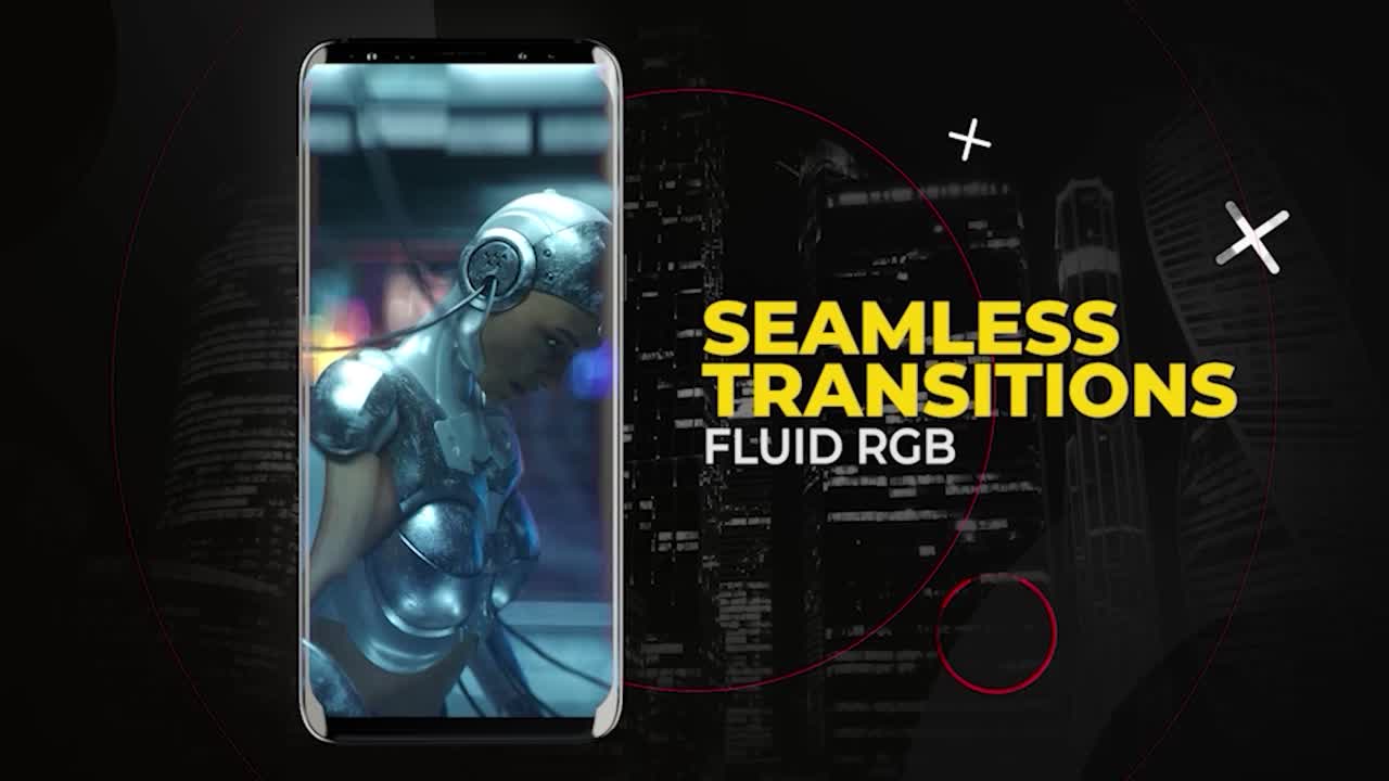Transizioni RGB fluide verticali