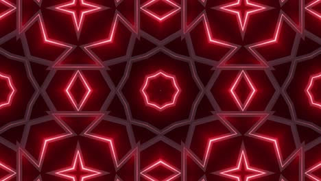 red neon geometric pattern