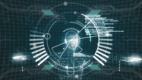 animation of computer created human against black background