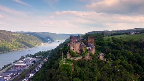 hillside burghotel schönburg in oberwesel, a romantic hilltop castle hotel in middle rhine river gorge