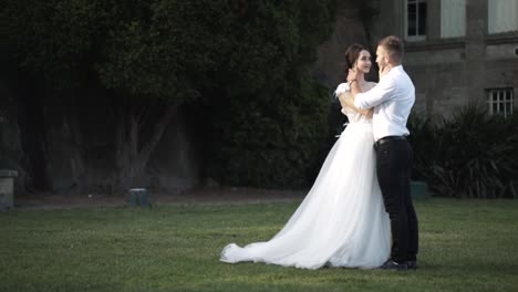 couple in love, romantic wedding moment