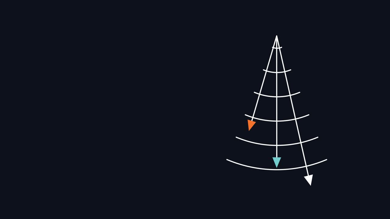 4k 카 크리스마스 트리 꽃줄이 검은 바탕에