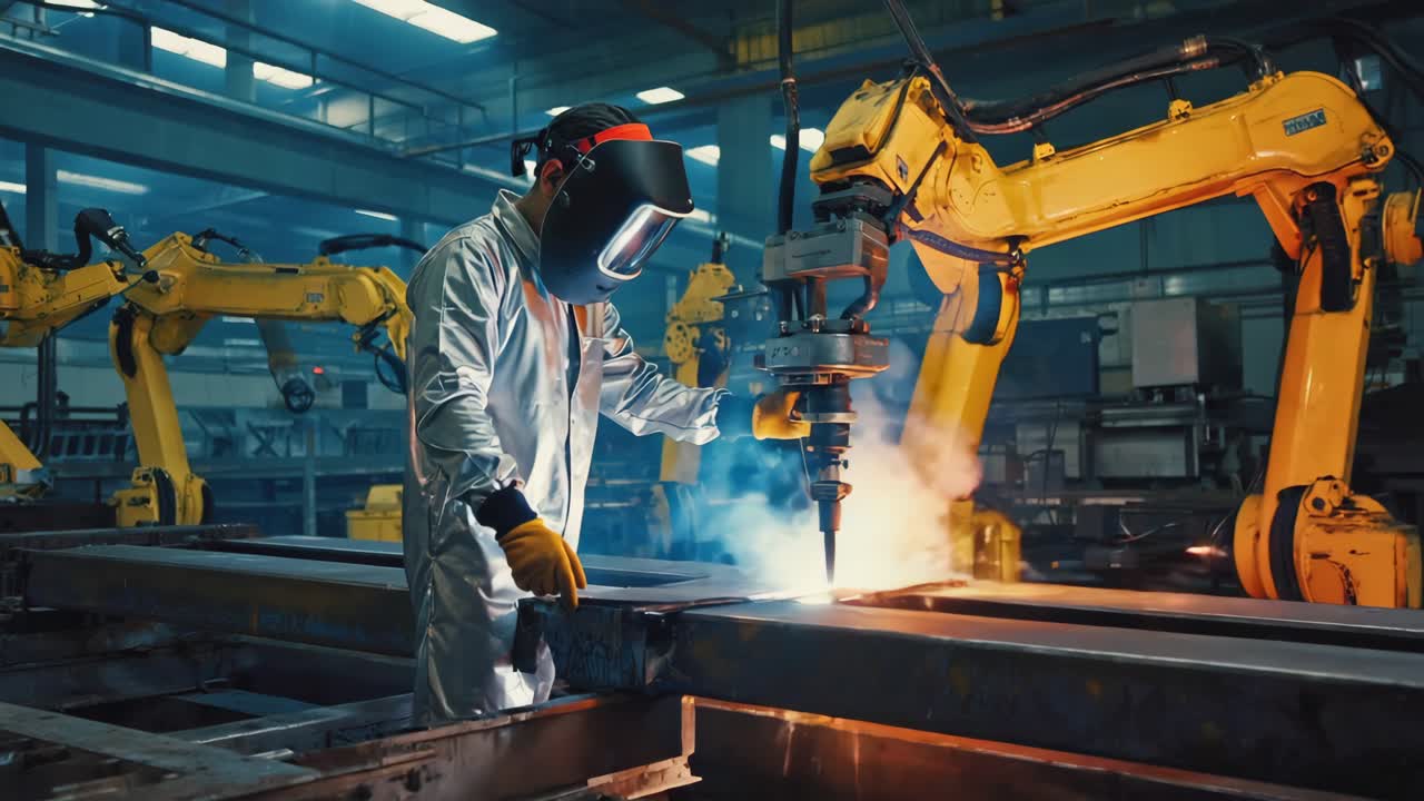 Automated Welding Process with Industrial Robots