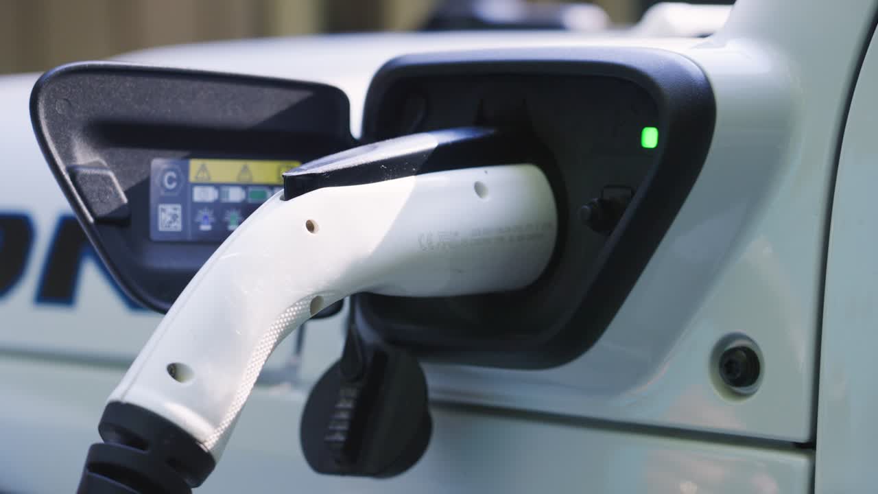 A charger in place snuggly fitting into the unit.