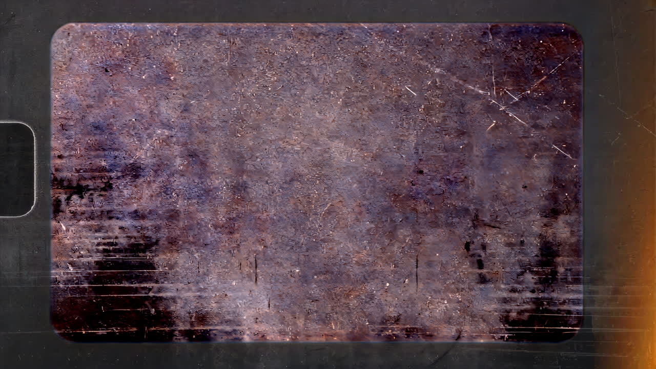 Analog film frame animated overlay, transparent 4K video, alpha channel, ProRes 4444