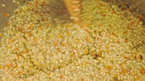 cooking buckwheat with vegetables