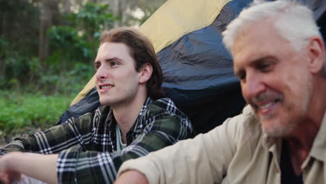 people camping outdoors