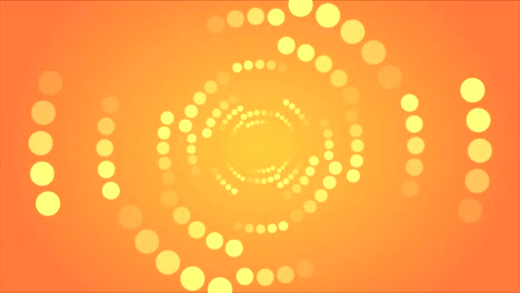 Abstract orange retro shiny circles video animation