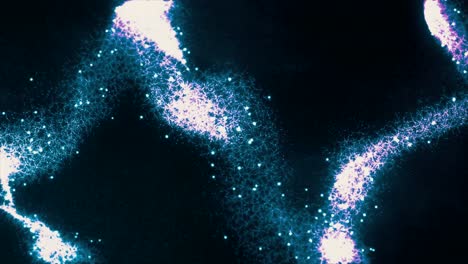 abstract glowing particle network