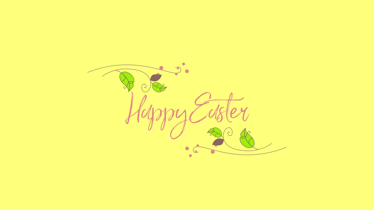 Testo 'Buona Pasqua' su sfondo giallo 2