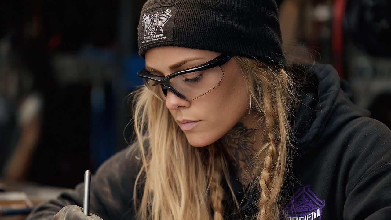 Focused Craftsmanship: A Dedicated Artisan Engaging in Precision Work with Careful Attention to Detail and a Passion for Crafting Unique Creations