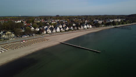 descending flight towards a bridge on the beach