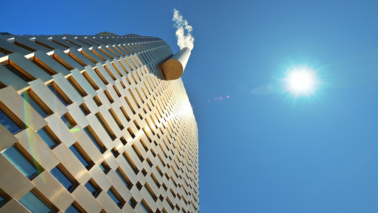 Low angle view of Amager Bakke in Amager, Copenhagen Denmark