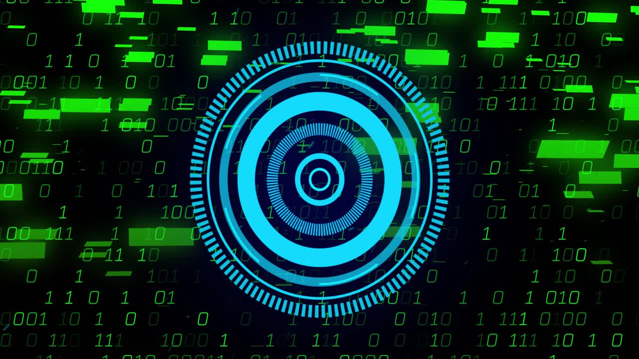Animation of scope scanning over binary coding
