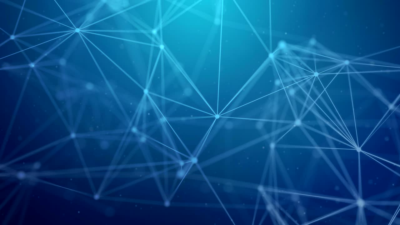 Abstract plexus dark blue molecule structure medical substance molecules medical and technology structure presentation loop backgrund for science, chemistry, biology, medicine, research.