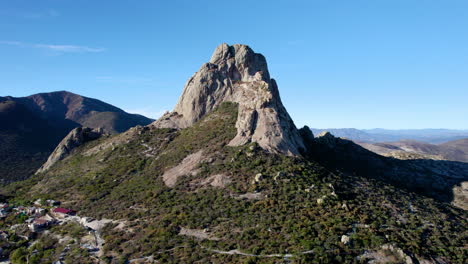 landing view of bernal queretaro from a drone