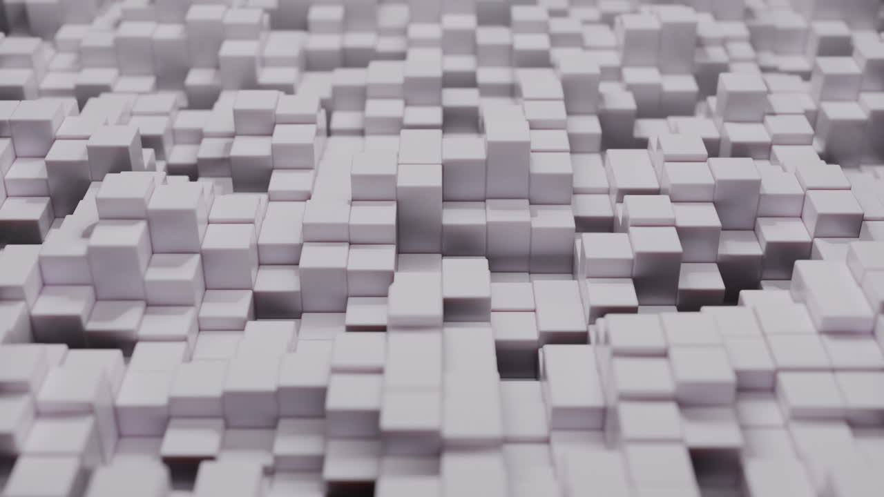 Abstract White 3D Cubes Background