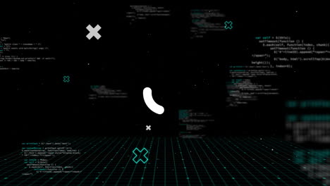 animación del anillo de carga de datos sobre el procesamiento de datos