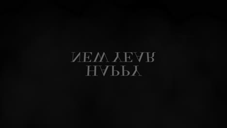 счастливый новый год на черном современный градиент 1