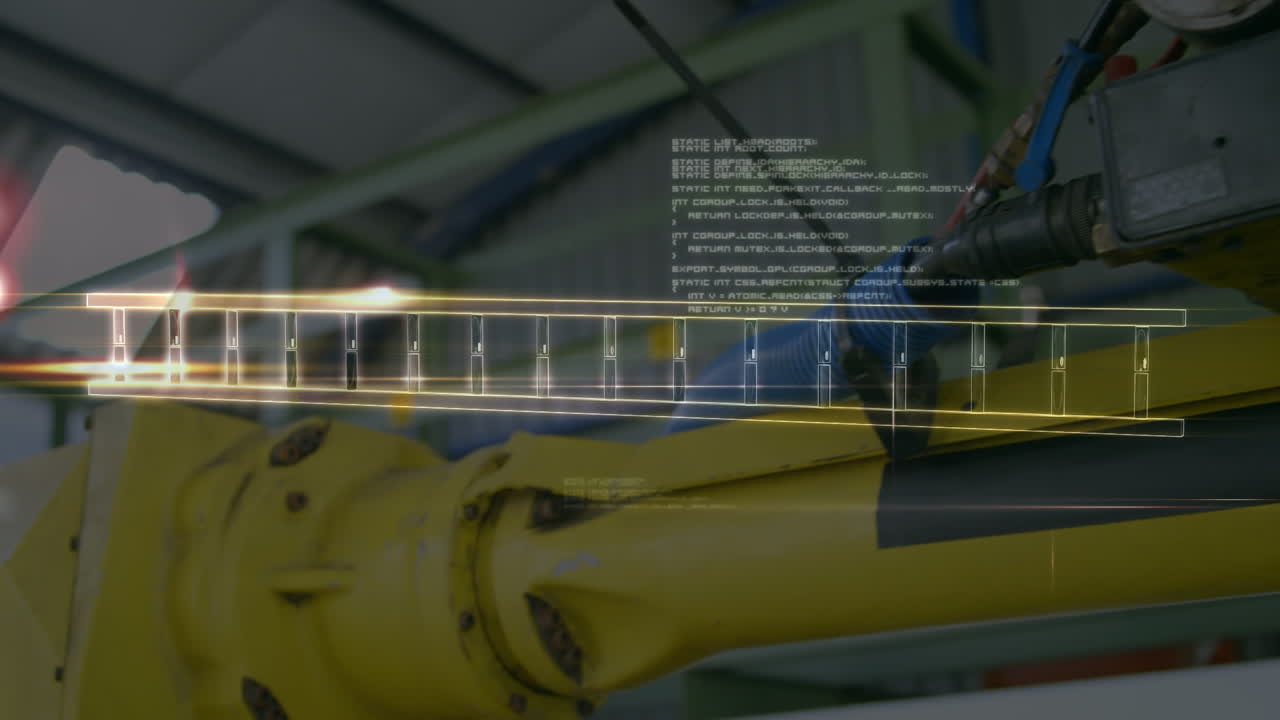 Animation of data processing over workshop