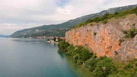 Aerial-shot-of-Macedonia-coast