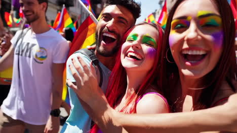 celebración del desfile del orgullo lgbtq+