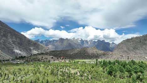 green basho valley floor in skardu