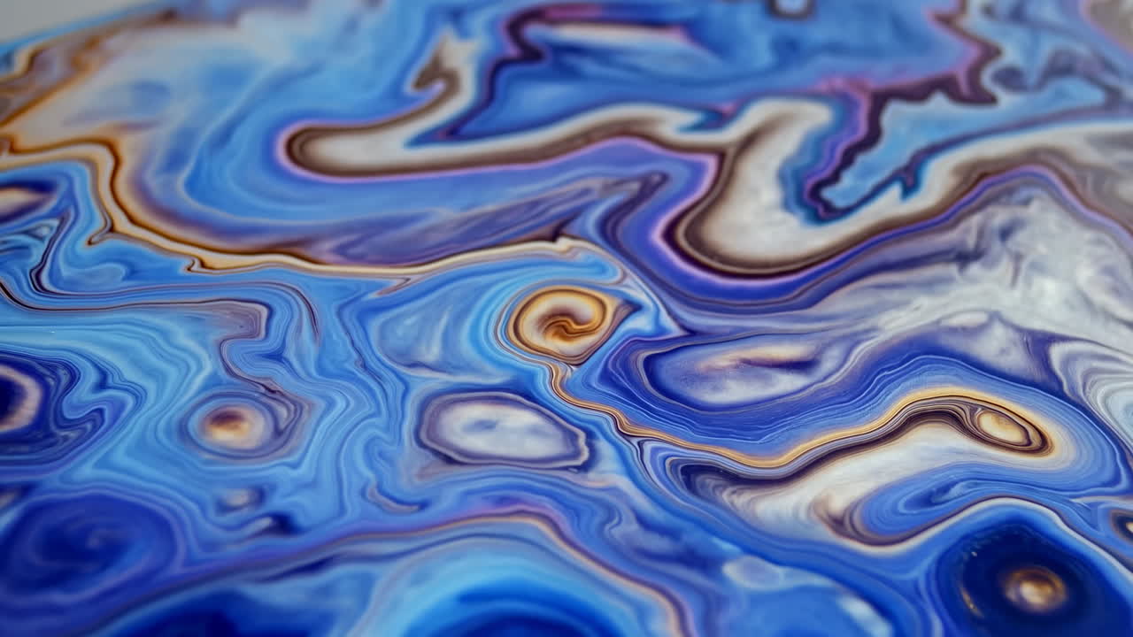 Vortici Dinamici Astratti di Pittura Liquida.