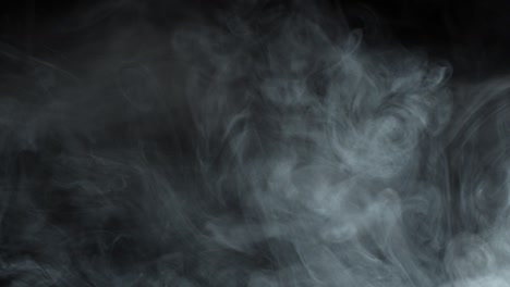 smoke on black background.