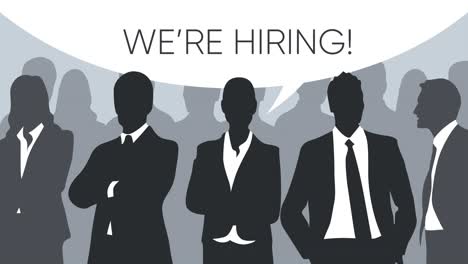 we are hiring animation with business people animated.