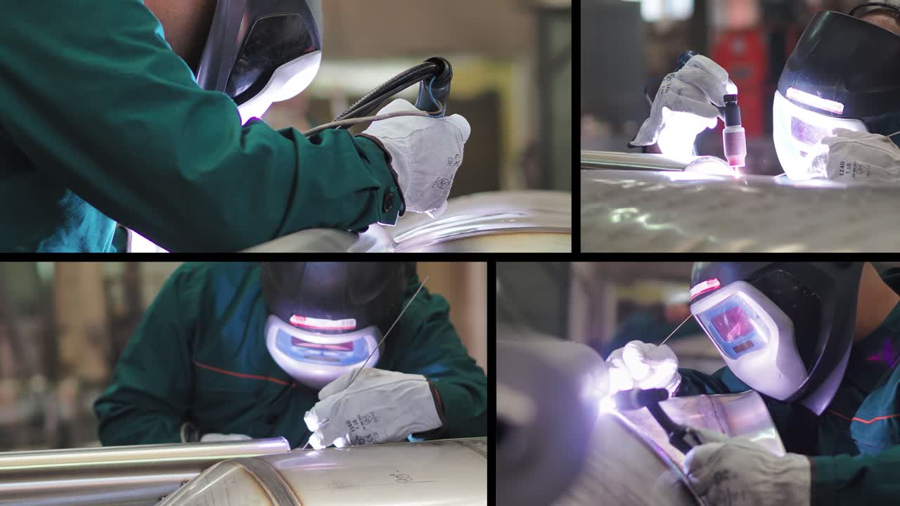 Composition of welder, using VIG, TIG, MIG MAG method to welding stainless steel parts