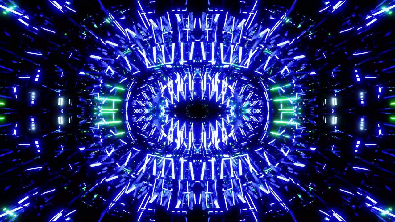 VJ loop of the digital crystalized snowflake