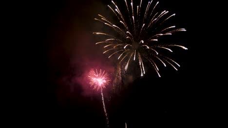 fuegos artificiales en el año nuevo