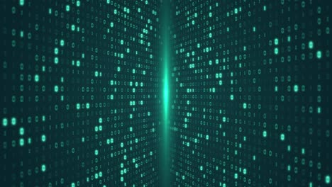 digital number code green color screen
