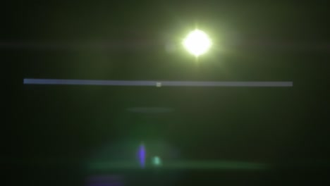 llamaradas anamórficas reales y transición de luz