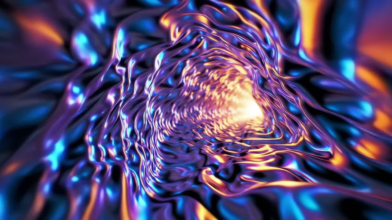 Abstract Iridescent Tunnel