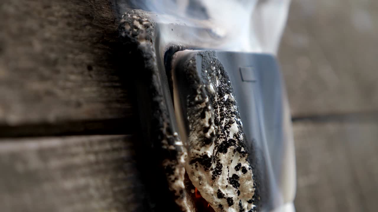 녹는 스위치 클로즈업.