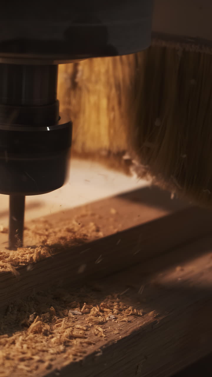 CNC Router Working on Wood
