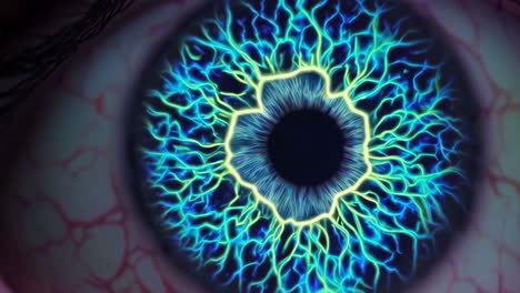 detailed image of an eye iris