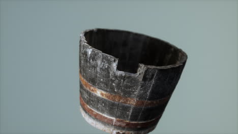 Old-used-rusted-wooden-bucket