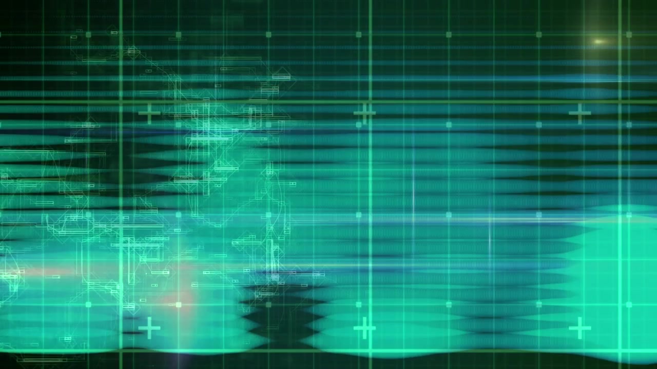 Animazione di testo con globo e rete di connessioni