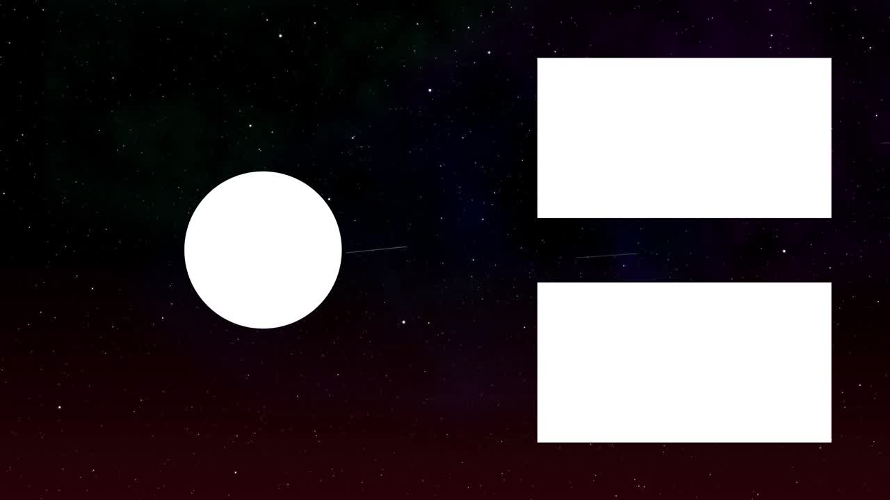 스페이스 갤럭시 엔드 카드 엔딩 스크린 모션 그래픽