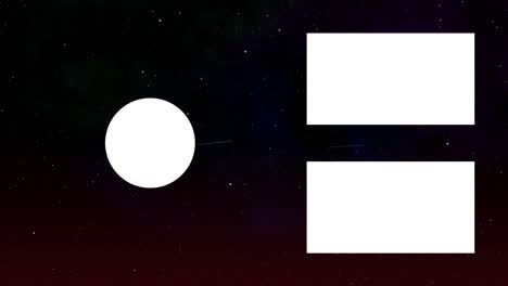 espacio galaxia tarjeta de finalización pantalla de finalización gráficos de movimiento