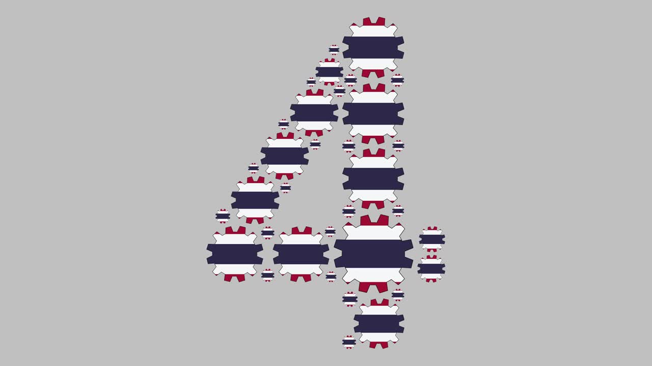 número cuatro tailandés