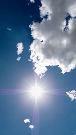 bright sunny day with clouds