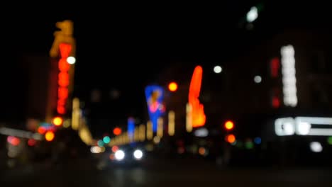 blurred view of city street