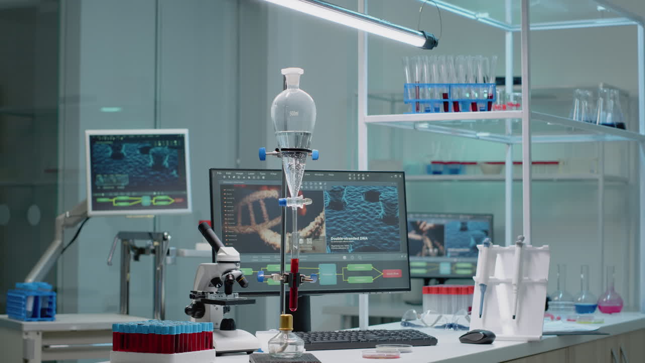 Laboratory with scientific equipment for research