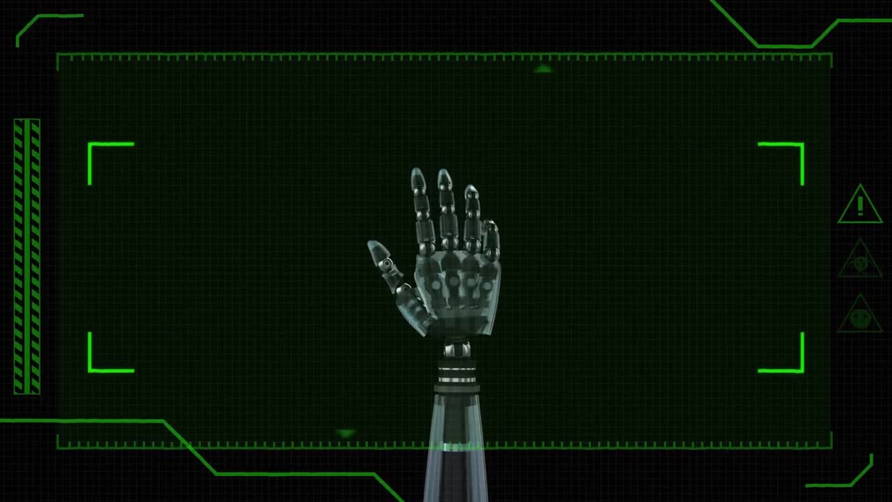 manos robóticas y buscador de vistas