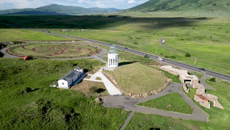 4k-High-definition-drone-video-of-the-beautiful-Armenian-Alphabet-Monument--Armenia