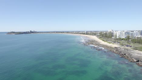 peaceful waves along mooloolaba beach, maroochydore, sunshine coast region, queensland, australia